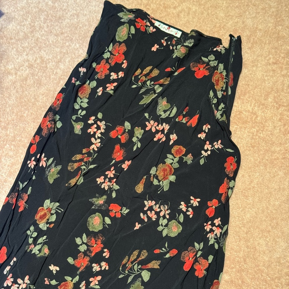 Vintage skirt with Floral Accents